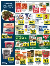 Pick n Pay catalogue Page 2: Clover Ghee Butter €249,99, Dairymaid Country Fresh Ice Cream Assorted €62,99