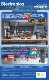 Biedronka gazetka | Hity i inspiracje Strona 46: Kompresor warsztatowy bezolejowy NAC €499,00