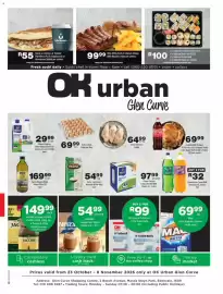 OK urban catalogue Page 1: Tastic Long Grain Basmati White Rice €54,99, Clover Fresh Milk €29,99