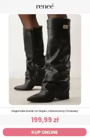 Renee magazyn Strona 2: Eleganckie kozaki na słupku z marszczoną cholewką Renee €199,99