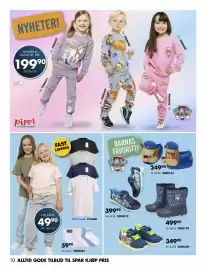 Sparkjøp kundeavis Side 10: Pippi Langstrump Genser & Bukse €199,90, Paw Patrol sko €349,90