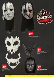 Yess folder Pagina 9: 2,49 HALF MASKER DIERENSKELET 5 IN ASSORTIMENT 10067977 GRIEZELIG VOORDELIG 2.99 MASKER DAME BLANCHE