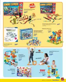 Supra Bazar folder Pagina 19: Knikkerbaan Dual Racing met Voertuigen 2 in 1 €19,99, Domino express amazing looping €14,99