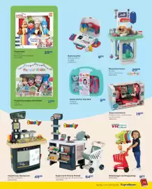 Supra Bazar folder Pagina 73: Supermarktkassa €19,99, Winkelwagen met Poppenzitje €9,99