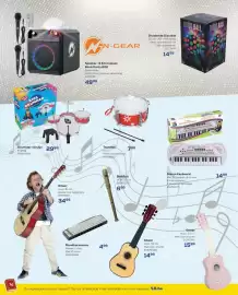 Supra Bazar folder Pagina 76: Draaiende discobal €14,99, Drumstel + Krukje €29,99