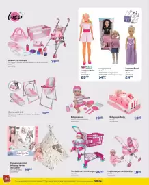 Supra Bazar folder Pagina 94: Babypop Lissi €19,99, Poppenwagen met babypop, tent en draagzettel €29,99