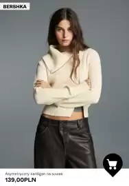 Bershka gazetka tydzień 43 Strona 10: Asymetryczny kardigan na suwak Bershka €139,00