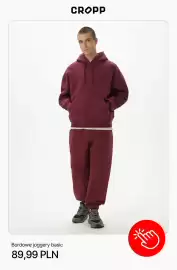 Cropp gazetka tydzień 43 Strona 7: Bordowe joggery basic Cropp €89,99