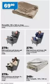 Biltema reklamblad Sida 12: Pläd med huva och ärmar €279,00, Pläd med luva och ärmar, grå €279,00