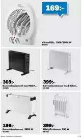 Biltema reklamblad Sida 3: Konvektorelement med fläktf... €399,00, Konvektorelement, 2000 W €199,00