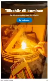 Biltema reklamblad Sida 5: Värme-Stockholm (Veddesta) Tillbehör till kaminen Gör eldningen enklare med rätt tillbehör. Se