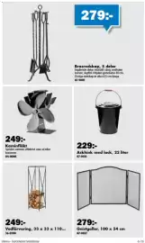 Biltema reklamblad Sida 6: Askhink med lock €229,00, Kaminfläkt €249,00