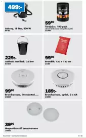 Biltema reklamblad Sida 10: Asksug €499,00, Brandfilt €99,90