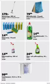 Biltema reklamblad Sida 14: Disksvamp €14,90, Spraymopp €179,00