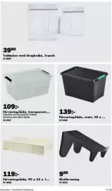 Biltema reklamblad Sida 17: Förvaringslåda, svart €139,00, Tvätt Påse med dragkedja €39,90