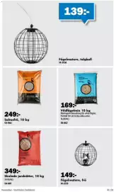 Biltema reklamblad Sida 46: Vildfågelmix €169,00, Solrosfrö €249,00
