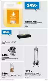 Biltema reklamblad Sida 9: Kaminfläkt €249,00, Biktema spisbränsle €149,00