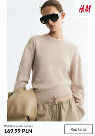 H&M gazetka tydzień 43 Strona 10: Wełniany sweter oversize H & M €169,99
