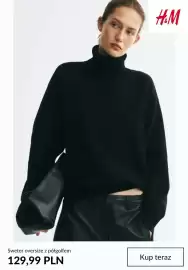 H&M gazetka tydzień 43 Strona 4: Sweter oversize z półgolfem H & M €129,99
