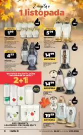 Netto gazetka tydzień 44 Strona 6: Wkłady olejowe i parafinowe do zniczy, Znicz z dekoracją €19,99