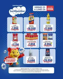 Catálogo Surtifamiliar Página 2: Azúcar Incauca €3.950,00, Pasta La Muñeca €1.850,00
