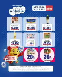 Catálogo Surtifamiliar Página 5: Bebida Láctea San Fernando €1.450,00, Queso Surtifamiliar Doble Crema Tajado €5.950,00
