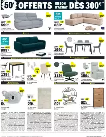 Catalogue BUT page 7: Carla Fauteuil pivotant €119,99, Rachelle chaises €99,99
