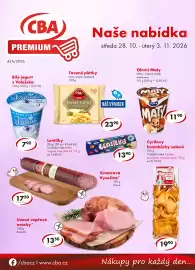 CBA leták | Premium Strana 1: Olmiči Maty €11,00, CBA tavené plátky s hřečkovým tukem €23,90