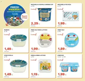 Volantino Oasi Pagina 10: Mozzarella di bufala campana dop Consilia €2,29, Primosale senza lattosio Consilia €1,99