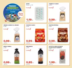 Volantino Oasi Pagina 14: Crostini integrali Consilia €0,99, Grissini caserecci al sesamo Consilia €0,99