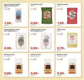 Volantino Oasi Pagina 15: Consilia Palline gusto pizza €0,69, Farina macinata a pietra Consilia €0,99