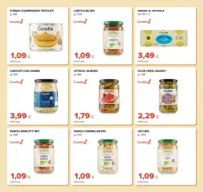Volantino Oasi Pagina 17: Consilia Funghi trifolati Champignon €1,09, Carciofi con gambo Consilia €3,99