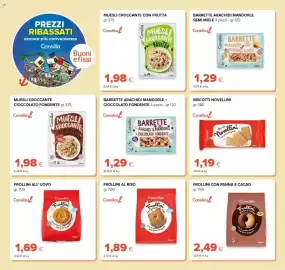 Volantino Oasi Pagina 20: Biscotti Novellini €1,19, Muesli croccante cioccolato fondente Consilia €1,98