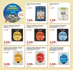 Volantino Oasi Pagina 22: Consilia Espresso Decaffeinato €2,09, Cantuccini alle mandorle Consilia €1,65