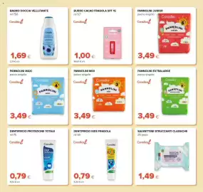 Volantino Oasi Pagina 25: Pannolini extralarge Consilia €3,49, Consilia Burro Cacao Fragola €1,00