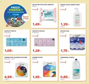Volantino Oasi Pagina 26: Asciuga casa Consilia €1,75, Salviettine struccanti sensitive Consilia €1,49