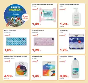 Volantino Oasi Pagina 26: Asciuga casa Consilia €1,75, Salviettine struccanti sensitive Consilia €1,49