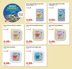 Volantino Oasi Pagina 30: Petsy paté con fegato e coniglio €0,49, Petsy paté con fegatini di pollo €0,49