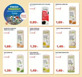 Volantino Oasi Pagina 8: Consilia mandorla drink Bio €1,69, Consilia avena drink barista Bio €1,49