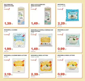 Volantino Oasi Pagina 9: Mozzarella light Consilia €0,99, Mozzarella julienne Consilia €1,99
