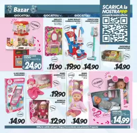 Volantino Iper Super Conveniente Pagina 27: Bimbo bambola che parla €14,90, Maisonelle registratore di cassa €14,90