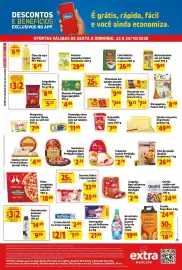 Encarte Mercado Extra Página 2: Bisnaguinha Panco €8,49, Sorvete kibon cremosíssimo €25,49