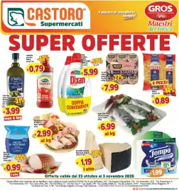 Volantino Il Castoro Supermercati Pagina 1: Rio mare tonno filo d'olio €7,99, Divella pasta di semola €0,89
