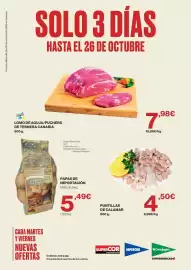 Catálogo Supercor Página 1: Puntillas de calamar €4,50, Origen - papas de importacion €5,49