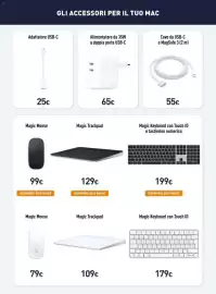 Volantino Unieuro settimana 43 Pagina 14: Magic Mouse €79,00, Cavo da USB-C a MagSafe 3 €55,00