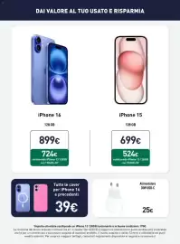 Volantino Unieuro settimana 43 Pagina 6: IPhone 16 €724,00, IPhone 15 €524,00