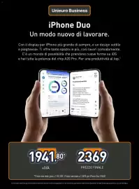 Volantino Unieuro settimana 43 Pagina 9: IPhone Duo €2.369,00