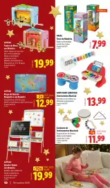 Folheto Lidl | Brinquedos de Natal Página 10: Madeira - torre de madeira €7,99, Instrumento musical €13,99