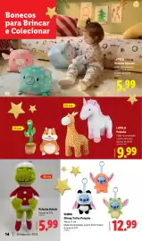 Folheto Lidl | Brinquedos de Natal Página 14: Lupilu - pullche €9,99, A+ - peluche grinch €5,99