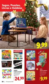 Folheto Lidl | Brinquedos de Natal Página 20: Lupilu - jogos, puzzles, livros e hobbies €9,99, A+ - jogo de tabuleiro €9,99